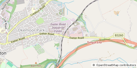 Map of Okehampton