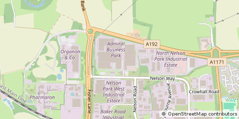 Map of Cramlington, Northumberland