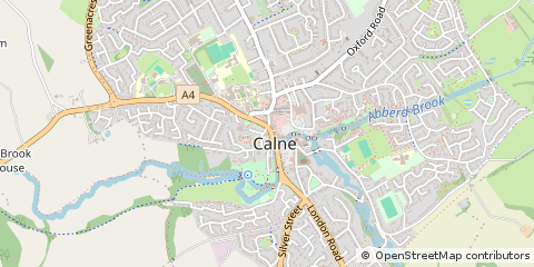 Map of Calne, Wiltshire