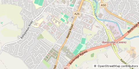Map of Banbridge, CO. Down