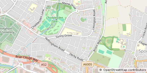 Map of Derby, Derbyshire