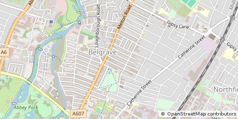Map of Leicester