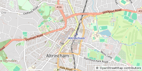 Map of Altrincham