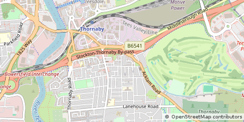 Map of Stockton-on-Tees