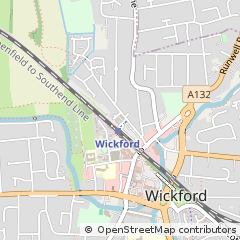 Map of Wickford, Essex