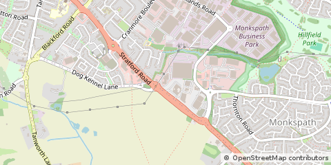 Map of Solihull, West Midlands