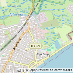 Map of Sandown, Isle of Wight