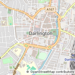 Map of Darlington, County Durham
