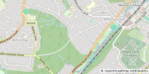 Map of Sheffield