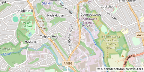 Map of West Midlands