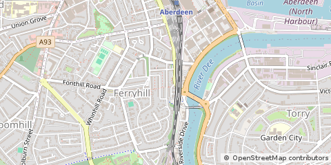 Map of Aberdeen