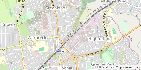 Map of Blackpool