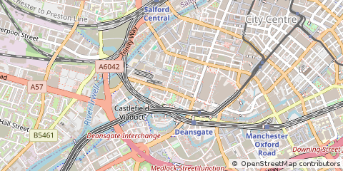 Map of Manchester, Greater Manchester