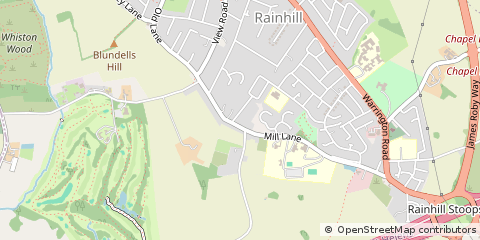 Map of Rainhill