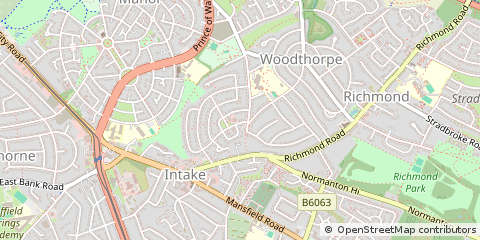 Map of Sheffield