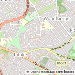 Map of Sheffield