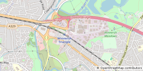 Map of Wokingham, Berkshire