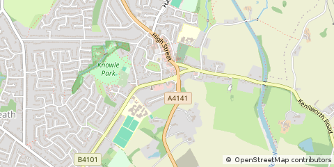 Map of Solihull