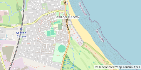 Map of Seaton Carew, Hartlepool