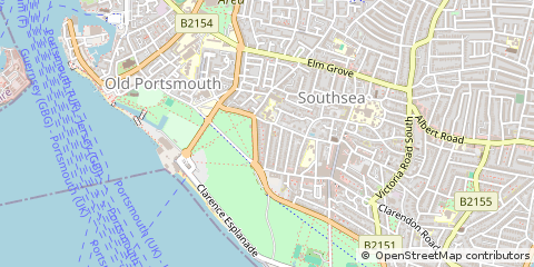 Map of Southsea, Hampshire