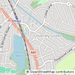 Map of Solihull, West Midlands