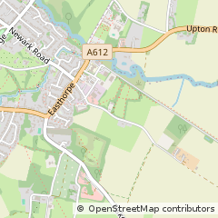 Map of Southwell, Notts