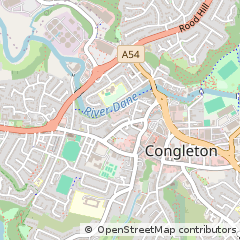 Map of Congleton, Cheshire