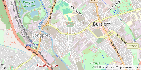 Map of Stoke-on-Trent