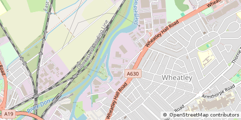 Map of Doncaster, South Yorkshire