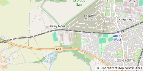 Map of Stockton on Tees