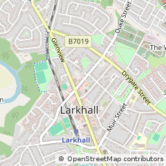 Map of Larkhall, Lanarkshire