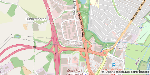 Map of Leicester