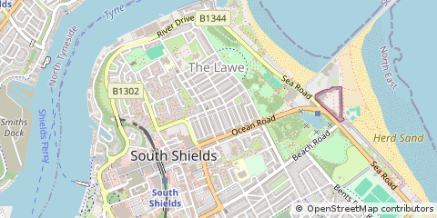 Map of South Shields