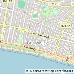 Map of Hove, East Sussex