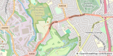 Map of Halesowen, West Midlands