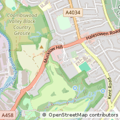 Map of Halesowen, West Midlands