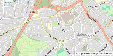 Map of Derby, Derbyshire
