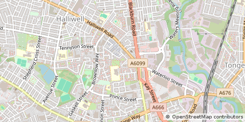 Map of Bolton, Greater Manchester