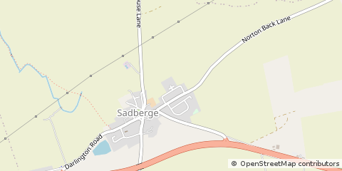 Map of Darlington, Co Durham