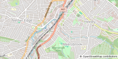 Map of Sheffield