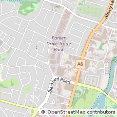 Map of Leicester, Nottinghamshire