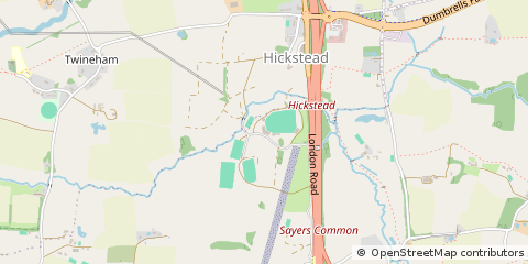 Map of Hassocks, West Sussex