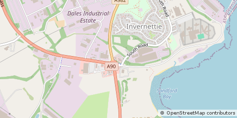 Map of Peterhead, Aberdeenshire