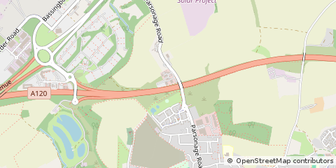 Map of Bishop's Stortford, Hertfordshire