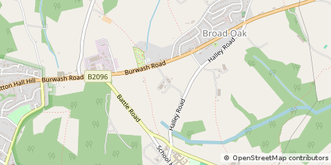 Map of Heathfield, East Sussex