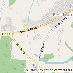 Map of Heathfield, East Sussex