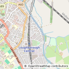 Map of Loughborough, Leicestershire