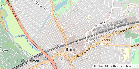 Map of Ilford, Essex