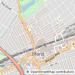 Map of Ilford, Essex