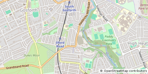 Map of Newcastle Upon Tyne, Tyne and Wear